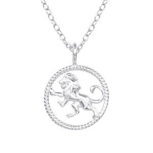 Silver Plated Leo Necklace